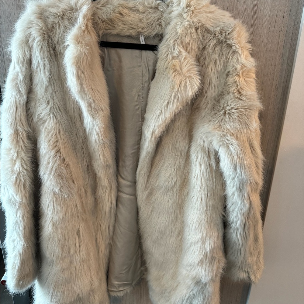 Helmut Lang Cream Teddy Jacket